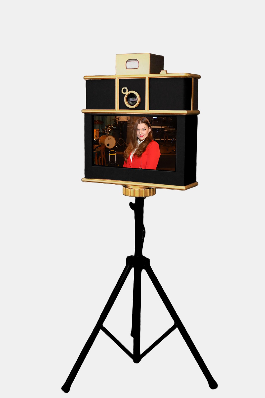 Modern technology in vintage photo booths