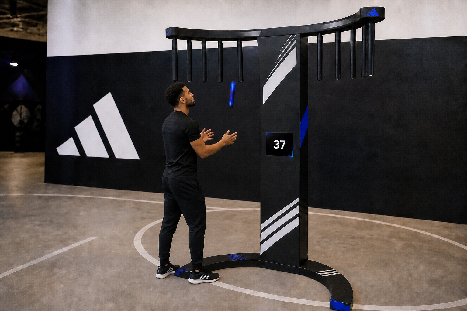 adidas-branded PartyBox Catch the Baton reaction game