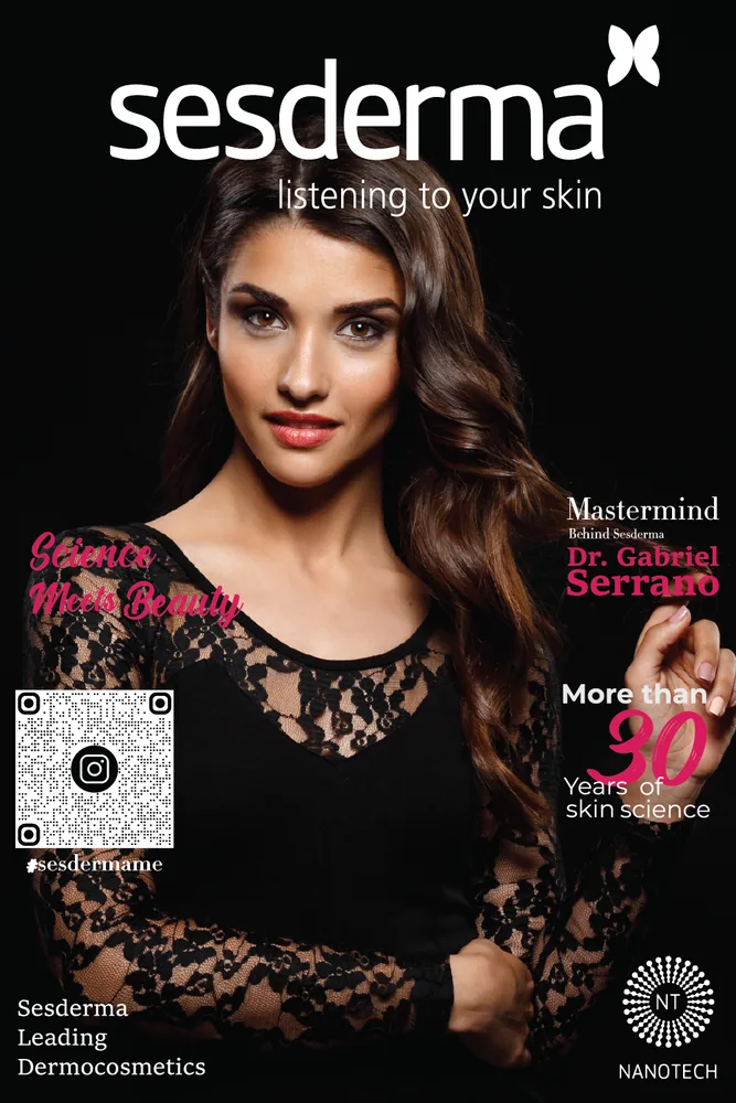 A guest featured on a Sesderma branded magazine cover.