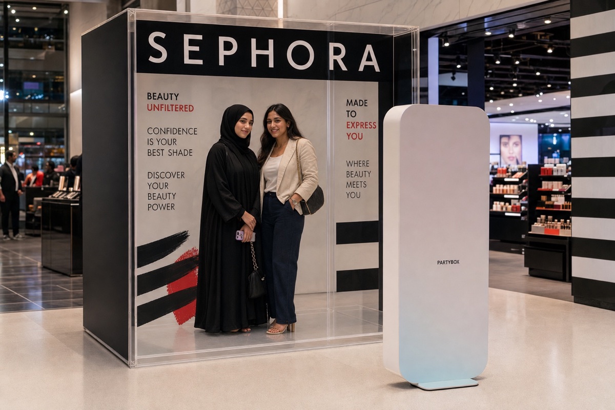 Sephora branding concept for the PartyBox Magazine Cover solution