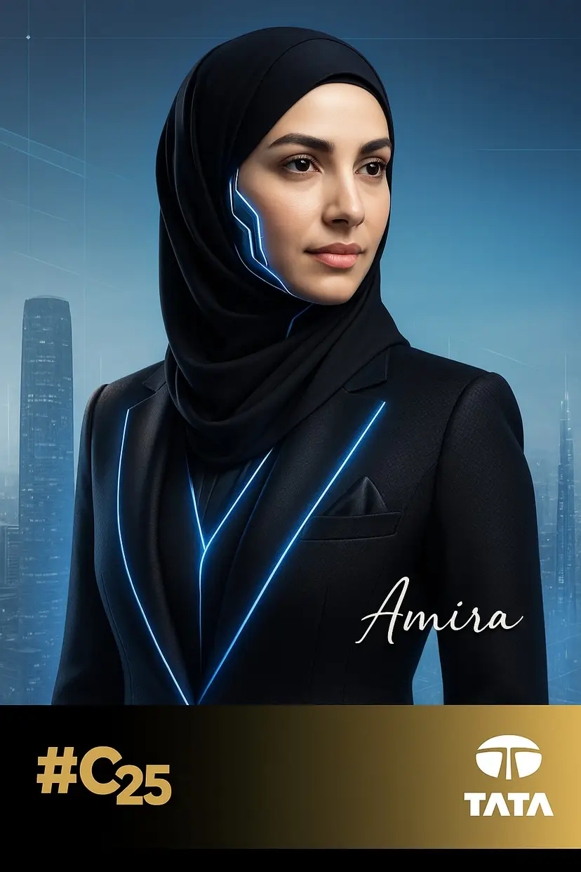 TATA #C25 branded AI portrait output