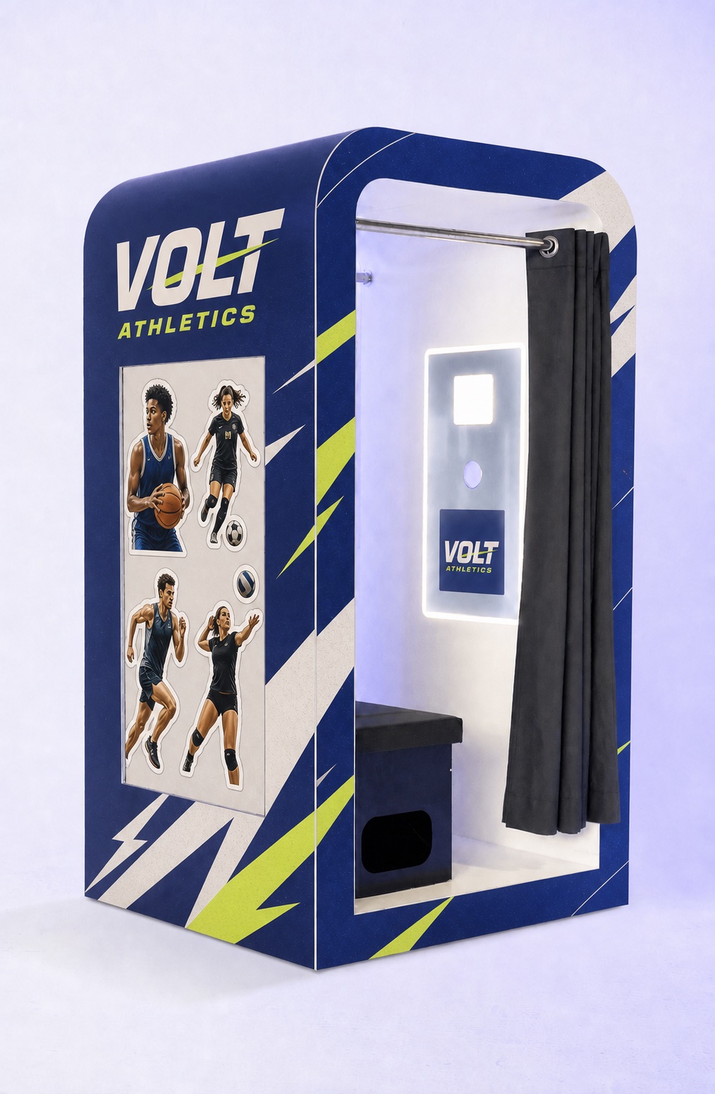 PartyBox Enclosed Photo Booth with branded exterior