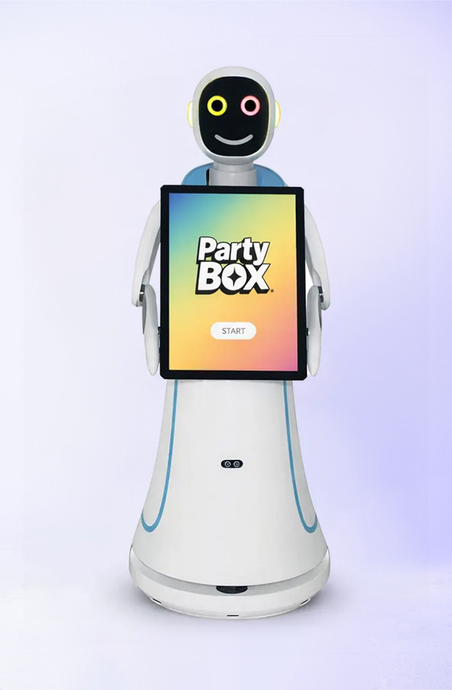 PartyBox Amy Robot Photo Booth for events in Dubai