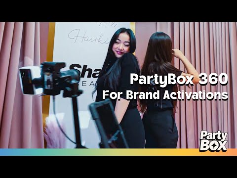 PartyBox brand-ready 360 Video Booth demonstration — video preview